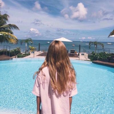 女生头像仙气背影长发