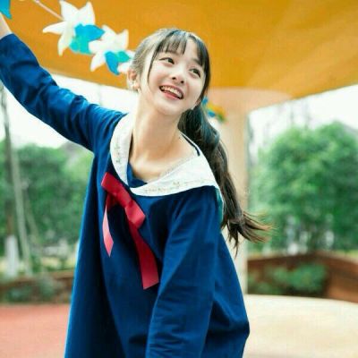 清纯美女头像清新