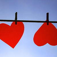 超火有创意的漂亮红心头像