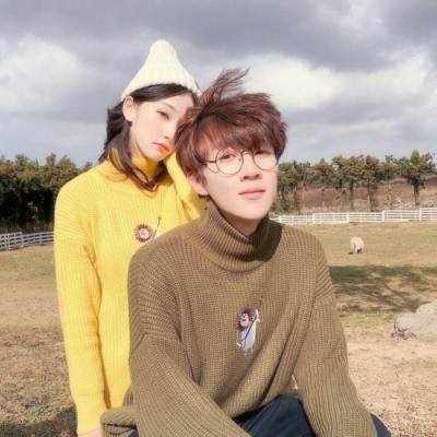 唯美甜蜜微信头像情侣浪漫一对两张