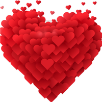 超火有创意的漂亮红心头像