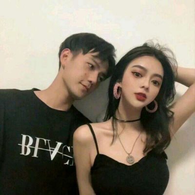 抖音真人情侣头像一对两张图片