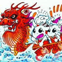 端午节龙舟头像图片