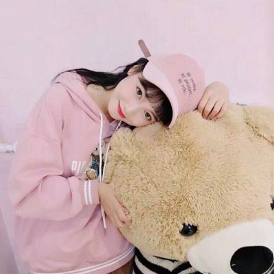 少女心头像粉色真人