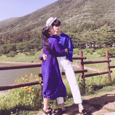 真人唯美情侣头像一对两张图片