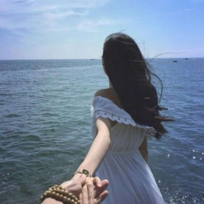 真人单张一男一女唯美清新情侣头像