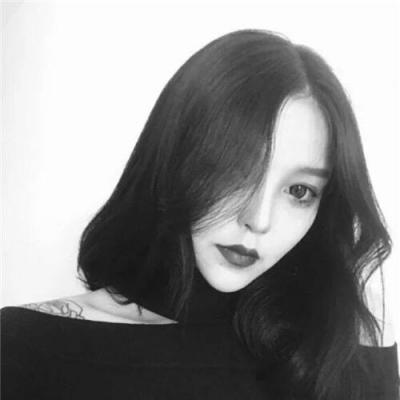 女生霸气头像超拽高冷黑白图片