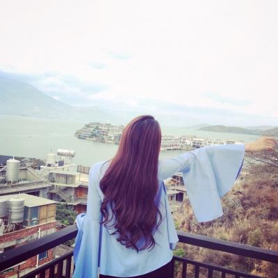 女生头像仙气背影长发