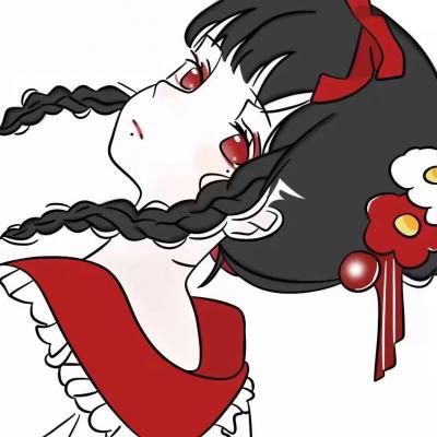 抖音最火黑暗系动漫女生头像图片