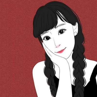 微信女生手绘卡通头像图片