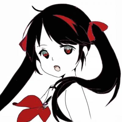 抖音最火黑暗系动漫女生头像图片