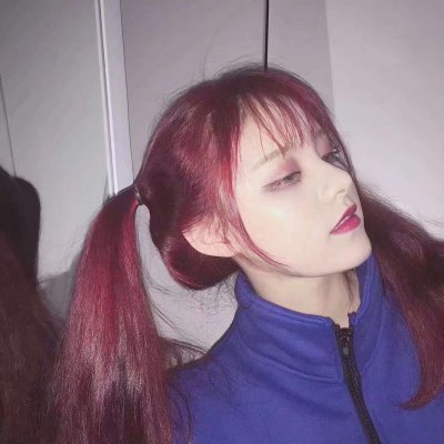 女头蓝色系清新