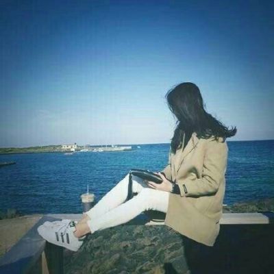 qq头像女蓝色系图片