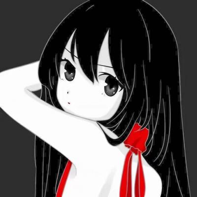 抖音最火黑暗系动漫女生头像图片