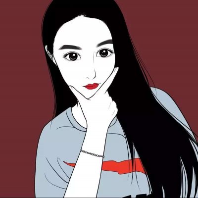 微信女生手绘卡通头像图片