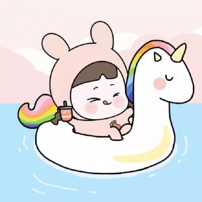 情侣头像微信可爱卡通一男一女图片