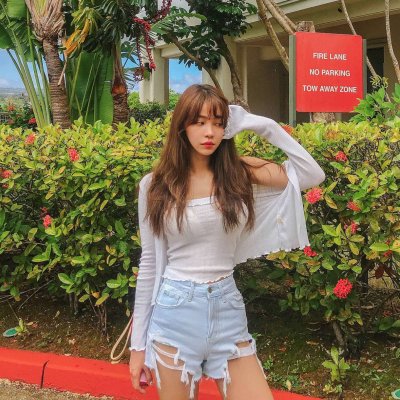 女生真人森系小清新高清头像