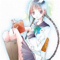 头像女生看书动漫图片