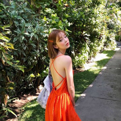 女生真人森系小清新高清头像