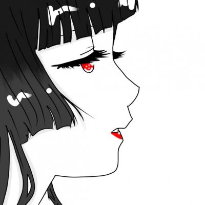 抖音最火黑暗系动漫女生头像图片