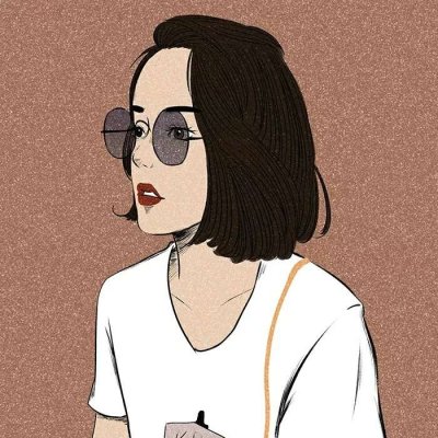 微信女生手绘卡通头像图片