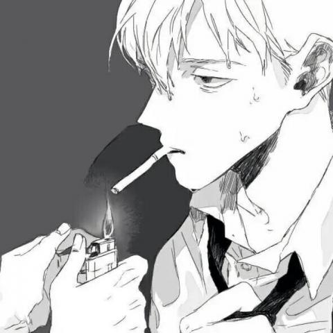 伤感孤傲高冷动漫男头像图片