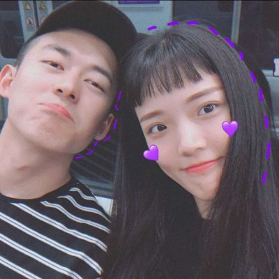 情头真人两个人两张高清图片