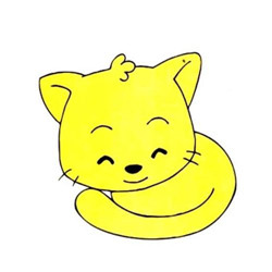 可爱猫简笔画头像