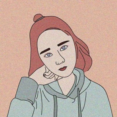 微信女生手绘卡通头像图片