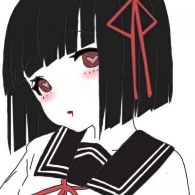 抖音最火黑暗系动漫女生头像图片