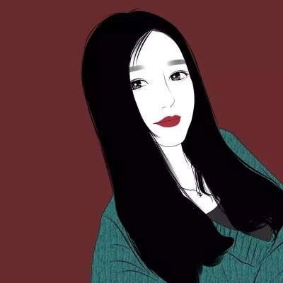 微信女生手绘卡通头像图片