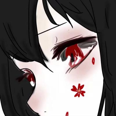 抖音最火黑暗系动漫女生头像图片