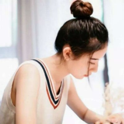微信头像唯美可爱女生丸子头图片