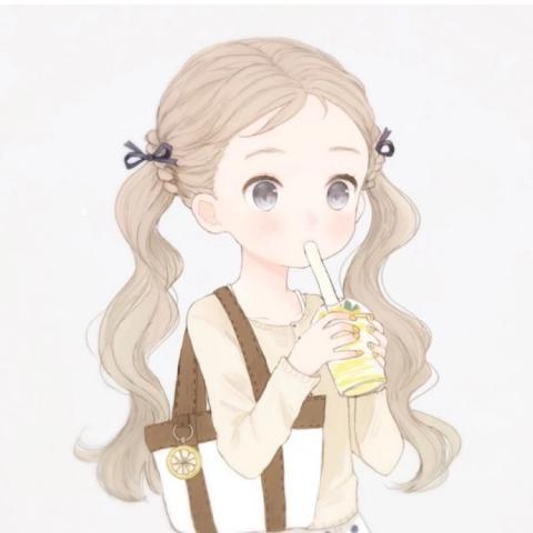 动漫女头可爱小清新