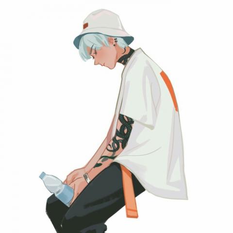 伤感孤傲高冷动漫男头像图片