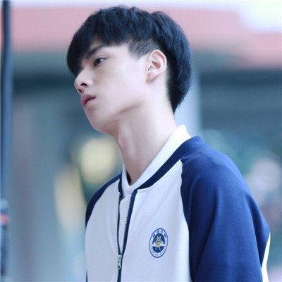 蓝色干净头像男生高清帅气图片