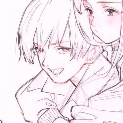 二次元cp高清情侣头像一对图片