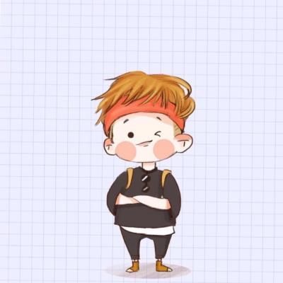 可爱两人情侣卡通头像一左一右图片