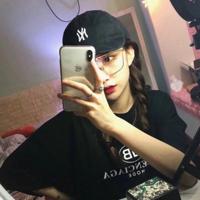 微信头像帽子女头图片