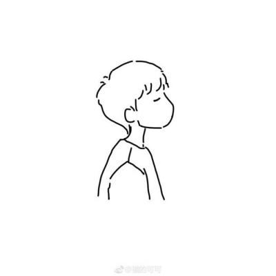 简单好看的人物卡通简笔画头像