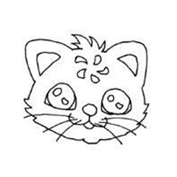 可爱猫简笔画头像