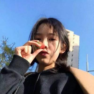 女生唯美清新头像蓝色系图片
