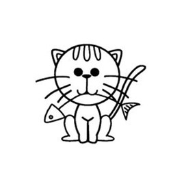 可爱猫简笔画头像