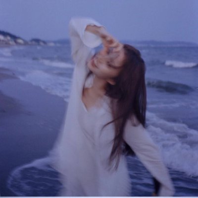 女头蓝色系清新