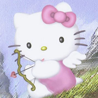 超可爱的kitty猫头像图片