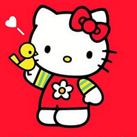 超可爱的kitty猫头像图片