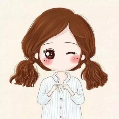 情侣头像微信可爱卡通一男一女图片