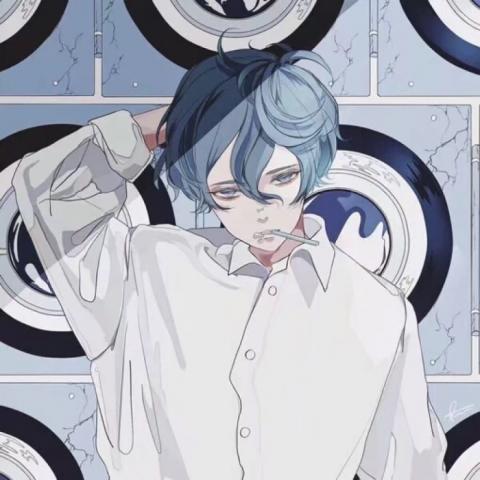 伤感孤傲高冷动漫男头像图片