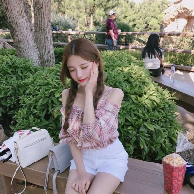 女生真人森系小清新高清头像