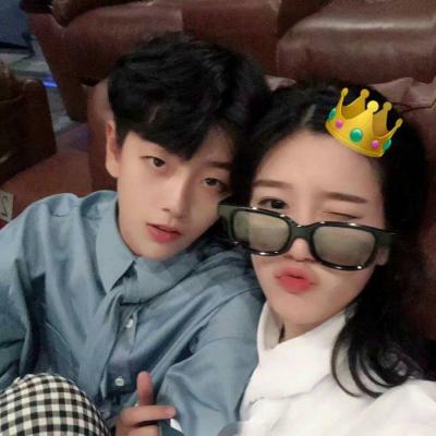 无水印高清真人情侣头像图片